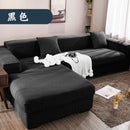 Axyaa Thick Elastic Polar Fleece Sofa Cover for 1/2/3/4 Seater L-shaped Corner Sofa
