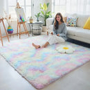Axyaa Shaggy Tie-Dyed Carpet: Luxe Living Room & Bedroom Rug