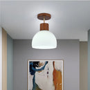 Axyaa Striped Glass LED Chandelier: Nordic Style Ceiling Light for Home Decor