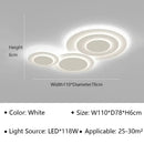 Axyaa Ripple LED Ceiling Light for Modern Nordic Living Room minimalism