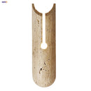 Axyaa Natural Yellow Travertine Stone LED Wall Light Fixture