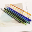 Axyaa Glass Straw Set 4 Pack for Cocktail Smoothie Bar Accessories