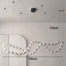 Axyaa French LED Pendant Lights for Living Room & Dining Room Indoor Lighting