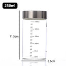 Axyaa Glass Seal Jar Portable Scale Liquid Storage Cup