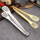 Axyaa Stainless Steel BBQ Steak Tongs - Hollow Grill Clamp & Kitchen Utensil