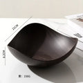 Axyaa Wood Grain Dining Plate for Snacks and Fruits - Household Storage Tray