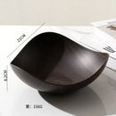 Axyaa Wood Grain Dining Plate for Snacks and Fruits - Household Storage Tray