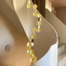 Axyaa Crystal Chandelier Stair Pendant Lamp Living Room Pendant Lights Interior Lighting