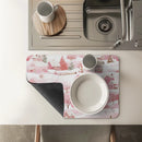 Axyaa Christmas Kitchen Draining Mat: Quick Dry, Super Absorbent, Antiskid