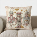 Axyaa Ballet Fa La La Starry Digital Print Pillow Cover for Home Decor