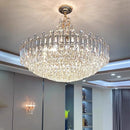 Axyaa Crystal Chandelier: Elegant Lighting Fixture for Living Room, Bedroom, Dining Room