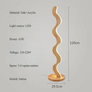 Axyaa Nordic Wood LED Floor Lamp - Minimalist Japanese Style for Living Room