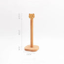 Axyaa Wooden Paper Towel Holder, Cartoon Lazy Rag Kitchen Rack