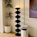 Axyaa Nordic Gourd LED Floor Lamp - Medieval Cream Style, Danish Designer Living Room Lighting