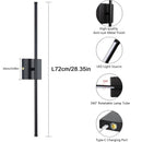 Axyaa Rotatable LED Wall Lamp: Warm Light for Living Room, Bedroom, Hallway