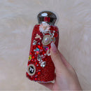 Axyaa Shiny Diamond Stainless Steel Thermal Water Bottle Vacuum Flask Insulation Cup
