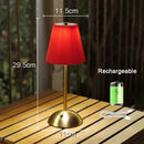 Axyaa Pleated Table Lamp: Rechargeable Cordless Nightstand Desk Lamp for Home Office