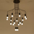 Axyaa Wireflow Pendant Light: Modern Chandelier for Kitchen Living Room Dining Hall Loft