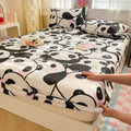 Axyaa Cartoon Fish Printed Cotton Fitted Bed Sheet - Single/Queen/King Sizes