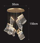 Axyaa Modern LED Pendant Chandeliers for Living Room Staircase Indoor Lighting