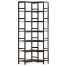Tribesigns 7-Shelf Corner Bookshelf by Axyaa - Modern 7-Tier Corner Storage Display