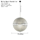 Axyaa Designer Moon Pendant Chandeliers: High-End LED Lighting for Elegant Living Spaces