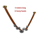 Axyaa Leather Belt Ceiling Chandelier - Modern LED Design - Home Decor Fixture