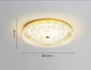 Axyaa Copper Crystal Circular LED Ceiling Light Luxe Modern Decor for Living Room