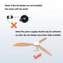 Axyaa Modern Ceiling Fan Light & Remote Control 45-52 Inch Chandelier in Living Room