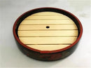 Axya Sashimi Salmon Fruit Plate Set of 4 - Round Tray Tableware Art
