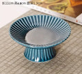 Axyaa Zen Style Pastry Plate – Small Delicate Tea Plate for Dim Sum