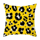 Axyaa Yellow Floral Geometric Pillowcase for Home Decor