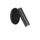 Axyaa Black Copper LED Wall Light with Switch for Hotel Room Bedhead Reading