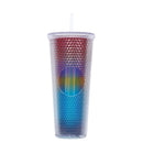 Axyaa Double Layered Straw Cup: Diamond Radiant Water, Coffee, Drinks, Mugs