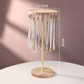 Axyaa Wood Jewelry Display Stand Necklace Hanger Organizer Rack