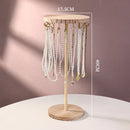 Axyaa Wood Jewelry Display Stand Necklace Hanger Organizer Rack