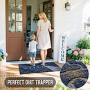 Axyaa Welcome Mat: Waterproof, Heavy Duty Non-Slip Outdoor Indoor Entrance Mat