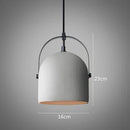 Axyaa Cement Pendant Chandelier with Switch Control, Modern Nordic Loft Style, E27 Base