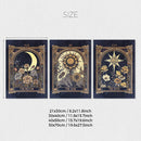 Retro Tarot Cards Sun Moon Stars Wall Art Canvas Axyaa Set