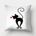 Cute Cat Cushion Cover 45x45cm - Axyaa Home Decor Pillowcases