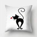 Cute Cat Cushion Cover 45x45cm - Axyaa Home Decor Pillowcases