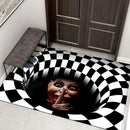 Axyaa 3D Optical Illusion Entrance Carpet: Trippy Living Room Rug for Hallway, Bedroom, Bathroom