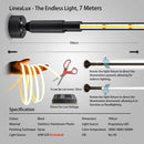 Axyaa Skyline Steel Linear LED Wall Light