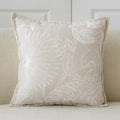 Axyaa Beige Throw Cushion Cover 45X45 - Square Pillowcases