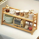 Bamboo Kitchen Spice Caddy Organizer by Axyaa