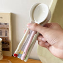 Axyaa Macaroon Color Chopsticks Spoon Set - 5 Pairs Cute Kitchen Accessories