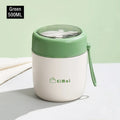 Axyaa Stainless Steel Thermal Lunch Box with Spoon - Double Layer Bento Box