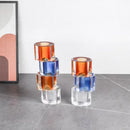 Axyaa Geometric Clear Crystal Mosaic Vase Flower Pot Home Decor