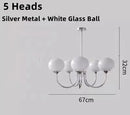 Axyaa Glass Ball Chandelier: Modern, Creative, Vintage, Lovely Girls Bedroom Lamp