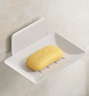 Axyaa Bathroom Soap Dish Holder Wall-Mounted Drain Space Aluminum Shower Shelf